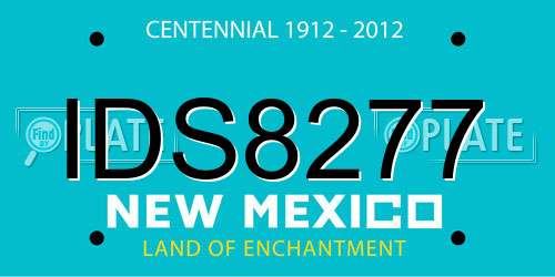 IDS8277 New Mexico License Plate