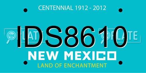 IDS8610 New Mexico License Plate