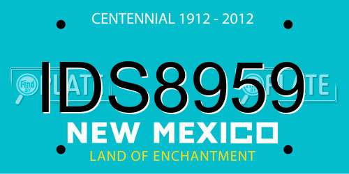 IDS8959 New Mexico License Plate