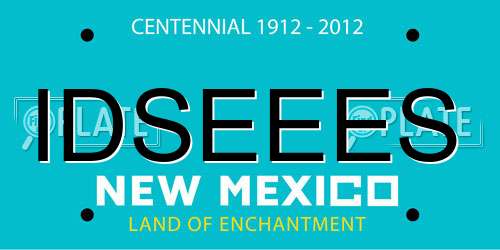 IDSEEES New Mexico License Plate