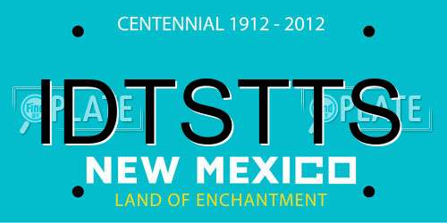 IDTSTTS New Mexico License Plate