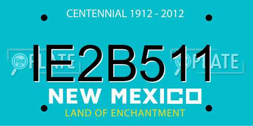IE2B511 New Mexico License Plate