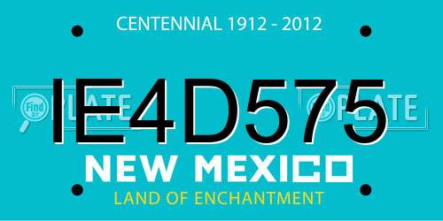 IE4D575 New Mexico License Plate