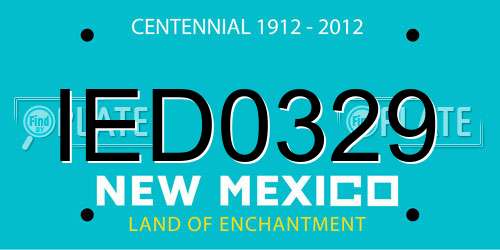 IED0329 New Mexico License Plate