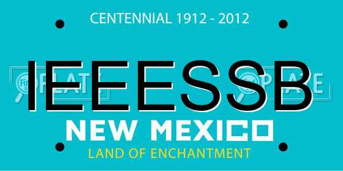 IEEESSB New Mexico License Plate