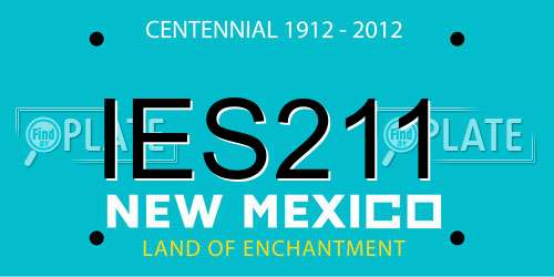 IES211 New Mexico License Plate