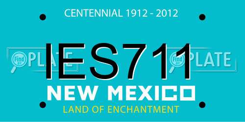 IES711 New Mexico License Plate