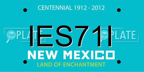 IES71I New Mexico License Plate