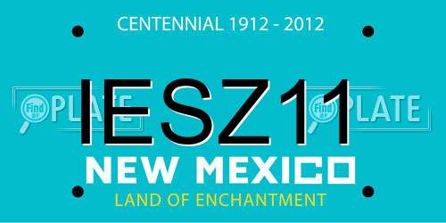 IESZ11 New Mexico License Plate