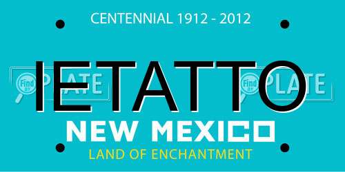 IETATTO New Mexico License Plate