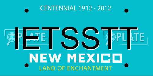 IETSSTT New Mexico License Plate