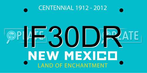 IF30DR New Mexico License Plate
