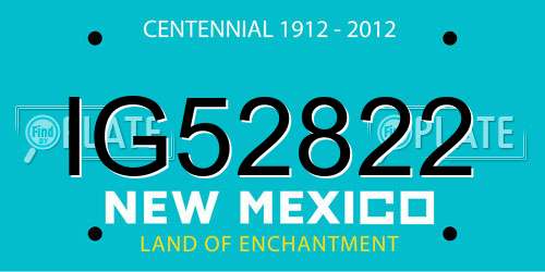 IG52822 New Mexico License Plate