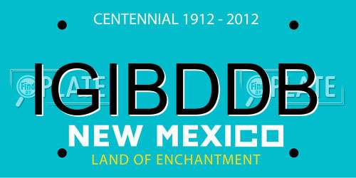 IGIBDDB New Mexico License Plate