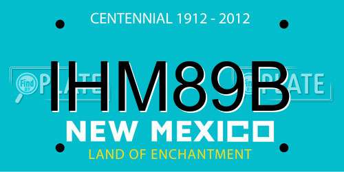 IHM89B New Mexico License Plate