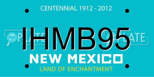 IHMB95 New Mexico License Plate