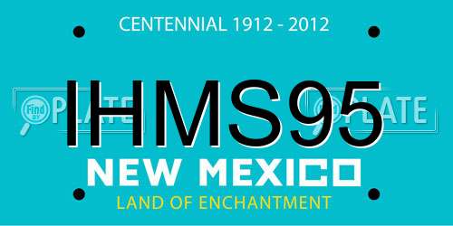 IHMS95 New Mexico License Plate