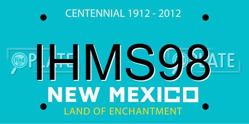 IHMS98 New Mexico License Plate