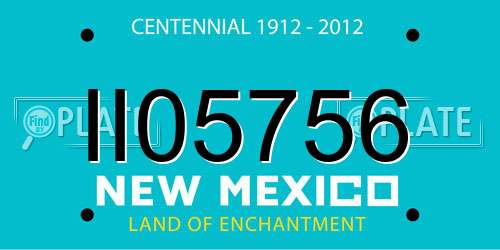 II05756 New Mexico License Plate