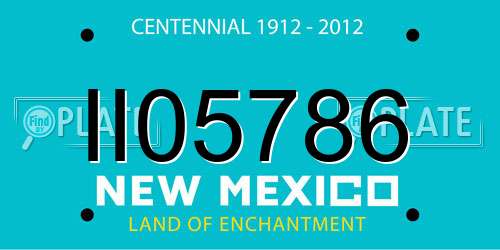 II05786 New Mexico License Plate