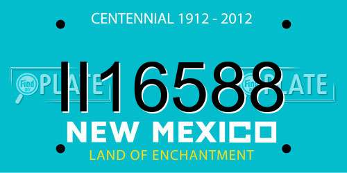 II16588 New Mexico License Plate