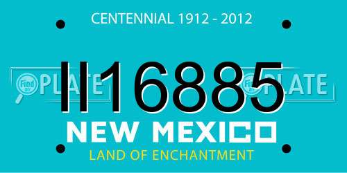 II16885 New Mexico License Plate