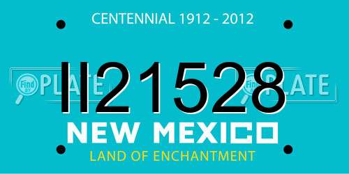 II21528 New Mexico License Plate
