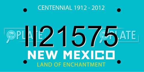 II21575 New Mexico License Plate