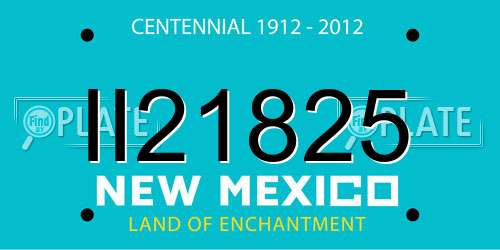 II21825 New Mexico License Plate