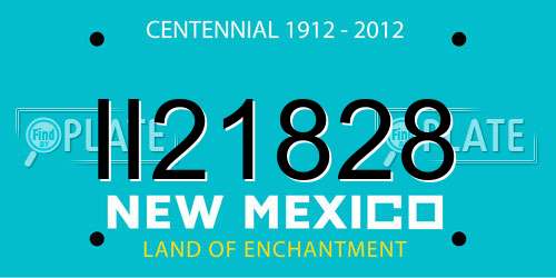 II21828 New Mexico License Plate