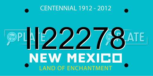 II22278 New Mexico License Plate