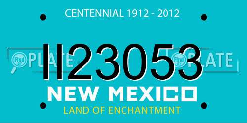 II23053 New Mexico License Plate