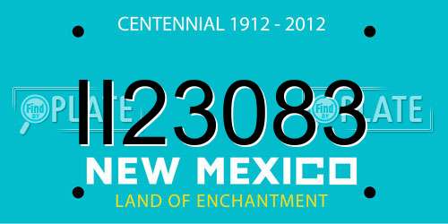 II23083 New Mexico License Plate