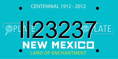 II23237 New Mexico License Plate