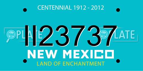 II23737 New Mexico License Plate