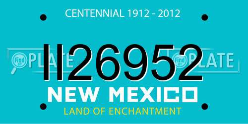 II26952 New Mexico License Plate
