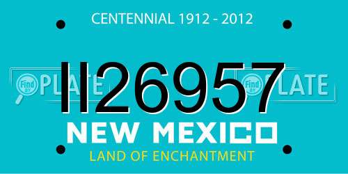 II26957 New Mexico License Plate