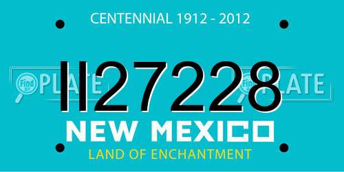 II27228 New Mexico License Plate