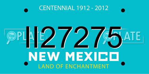 II27275 New Mexico License Plate