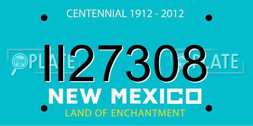 II27308 New Mexico License Plate