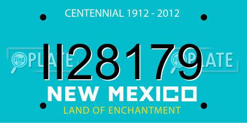 II28179 New Mexico License Plate
