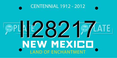 II28217 New Mexico License Plate