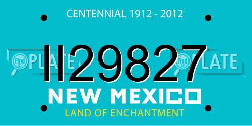 II29827 New Mexico License Plate