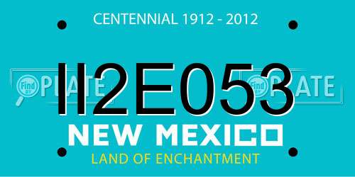 II2E053 New Mexico License Plate
