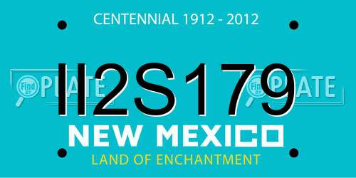 II2S179 New Mexico License Plate