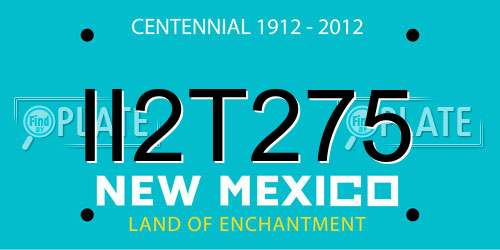II2T275 New Mexico License Plate