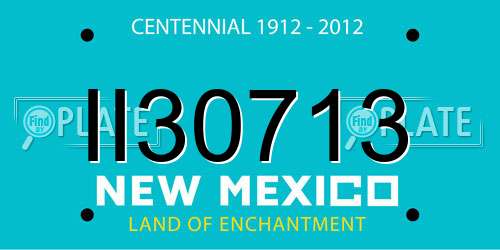 II30713 New Mexico License Plate