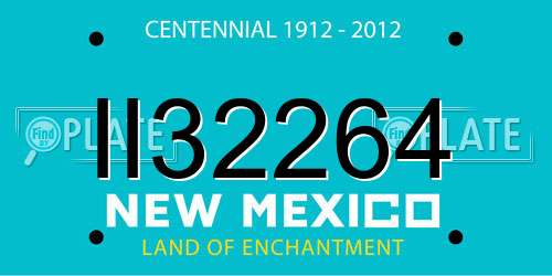 II32264 New Mexico License Plate