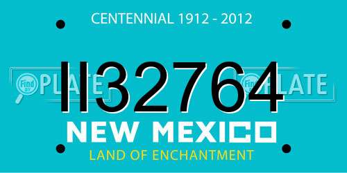 II32764 New Mexico License Plate