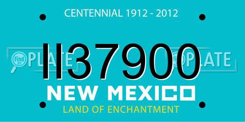 II37900 New Mexico License Plate